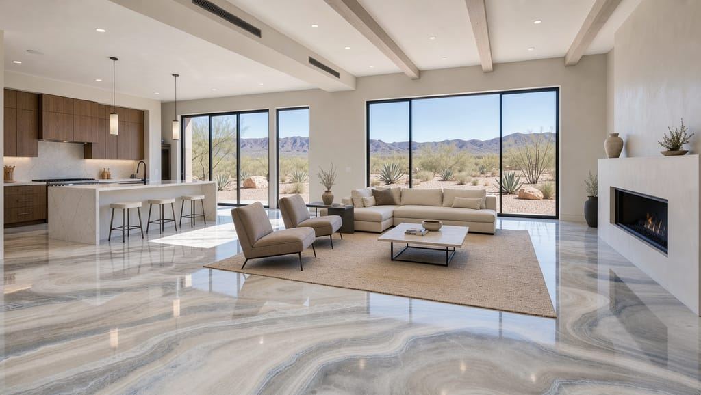 Residential Epoxy Flooring installed in Gilbert, AZ